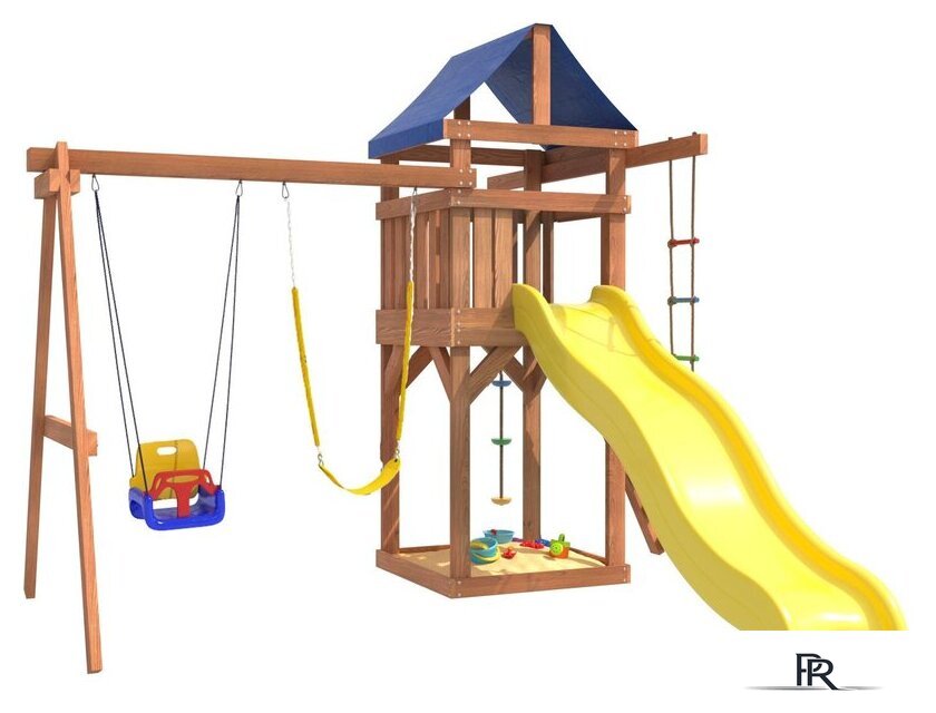 Игровой комплекс National Tree Company С качелями 3 в 1 и гибкими подвесными IgroWoods ДП-15 - Изображение №3 — Интернет-магазин ПроЗаказ