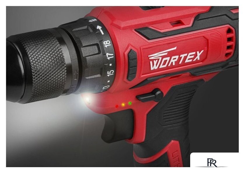 Дрель-шуруповерт Wortex BD 1820-1 Li 0329209 (с 2-мя АКБ, кейс) - Изображение №10 — Интернет-магазин ПроЗаказ