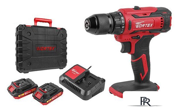 Дрель-шуруповерт Wortex BD 1820-1 Li 0329209 (с 2-мя АКБ, кейс) - Изображение №1 — Интернет-магазин ПроЗаказ
