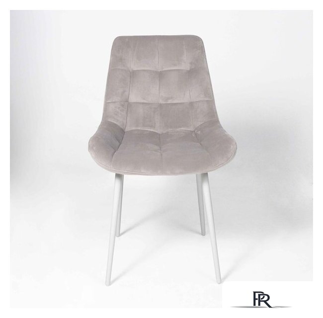 Стул Алвест AV 405 (бежевый бархат Confetti smoke/белый) - Изображение №3 — Интернет-магазин ПроЗаказ