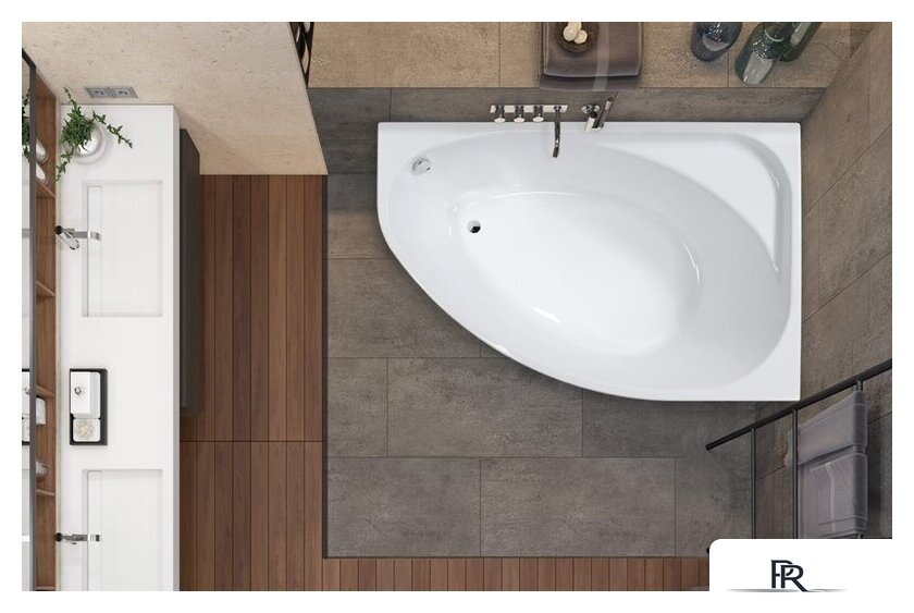 Ванна VagnerPlast Hapi 170x110 (правая) - Изображение №2 — Интернет-магазин ПроЗаказ