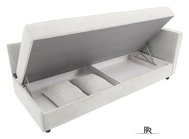 Тахта Krones Эллада (велюр, светло-серый) - Изображение №2 — Интернет-магазин ПроЗаказ