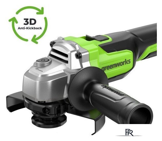 Угловая шлифмашина Greenworks AG590 3201007CUB (с 1-им АКБ, сумка) - Изображение №5 — Интернет-магазин ПроЗаказ