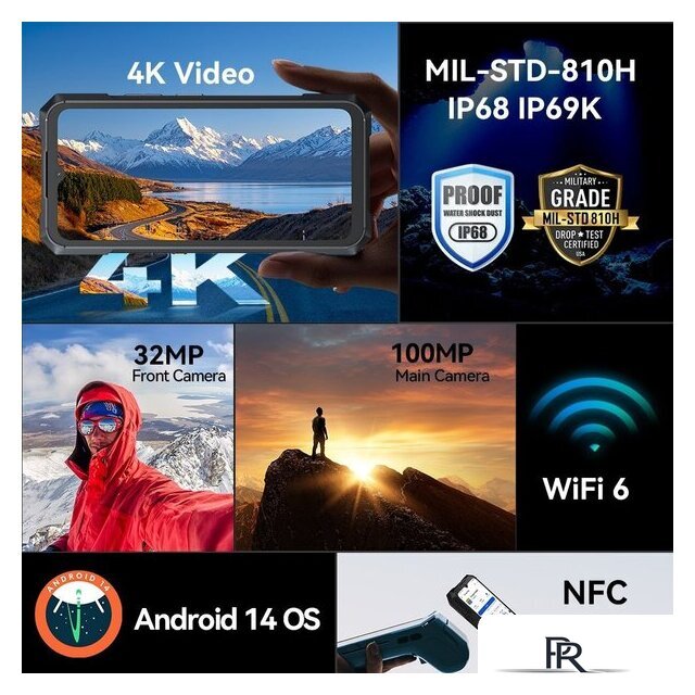 Телефон Cubot KingKong X 16GB/256GB (черный) - Изображение №7 — Интернет-магазин ПроЗаказ