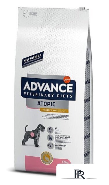 Сухой корм для собак Advance VetDiet Atopic No Grain с кроликом 12 кг - Изображение №1 — Интернет-магазин ПроЗаказ