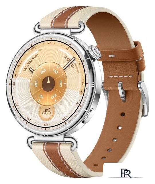 Умные часы Huawei Watch GT 6 41 мм (серебристый, с коричневым кожаным ремешком, международная версия) - Изображение №1 — Интернет-магазин ПроЗаказ
