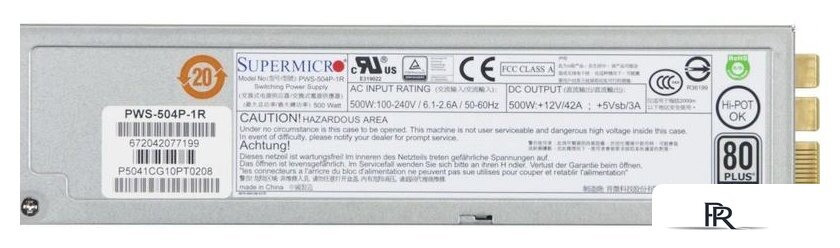 Блок питания Supermicro PWS-504P-1R - Изображение №3 — Интернет-магазин ПроЗаказ