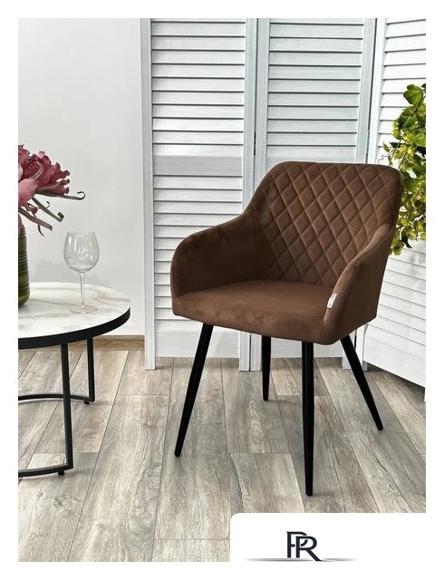 Стул с подлокотниками M-City Brandy 629M05175 (505-11 кофе/черный) - Изображение №3 — Интернет-магазин ПроЗаказ