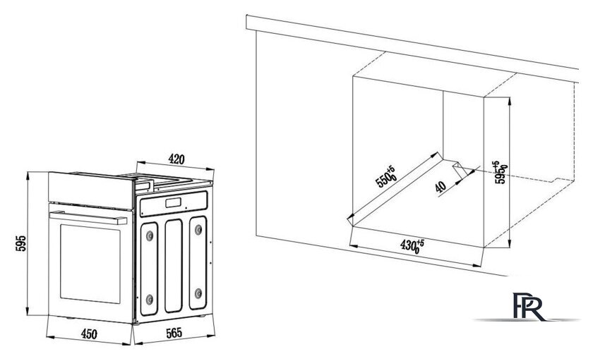 Электрический духовой шкаф Weissgauff EOY 456 PDW - Изображение №2 — Интернет-магазин ПроЗаказ