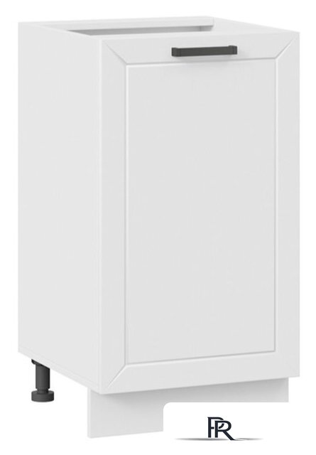 Шкаф напольный Трия Лорас 1Н45 (белый/холст белый) - Изображение №1 — Интернет-магазин ПроЗаказ