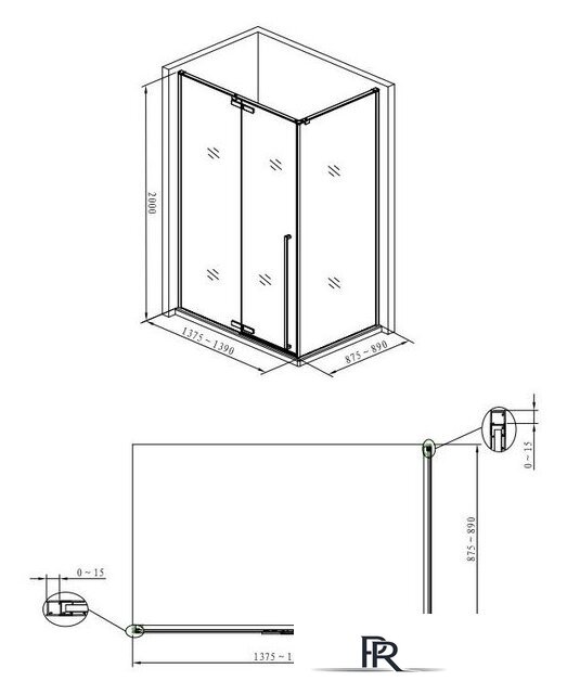 Душевой уголок Allen Brau Fantasy 140x90 3.11004-00 - Изображение №2 — Интернет-магазин ПроЗаказ