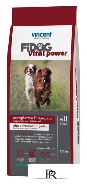 Сухой корм для собак Vincent Fidog Vital Power 20 кг - Изображение №1 — Интернет-магазин ПроЗаказ