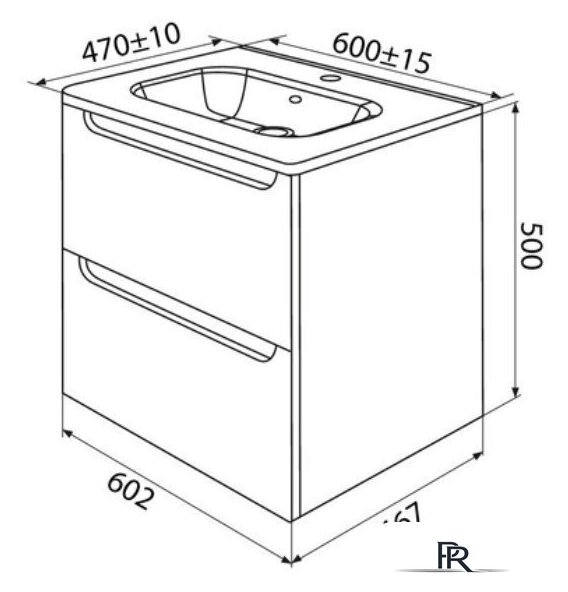  IDDIS Тумба под умывальник Edifice EDI60D0i95 - Изображение №10 — Интернет-магазин ПроЗаказ