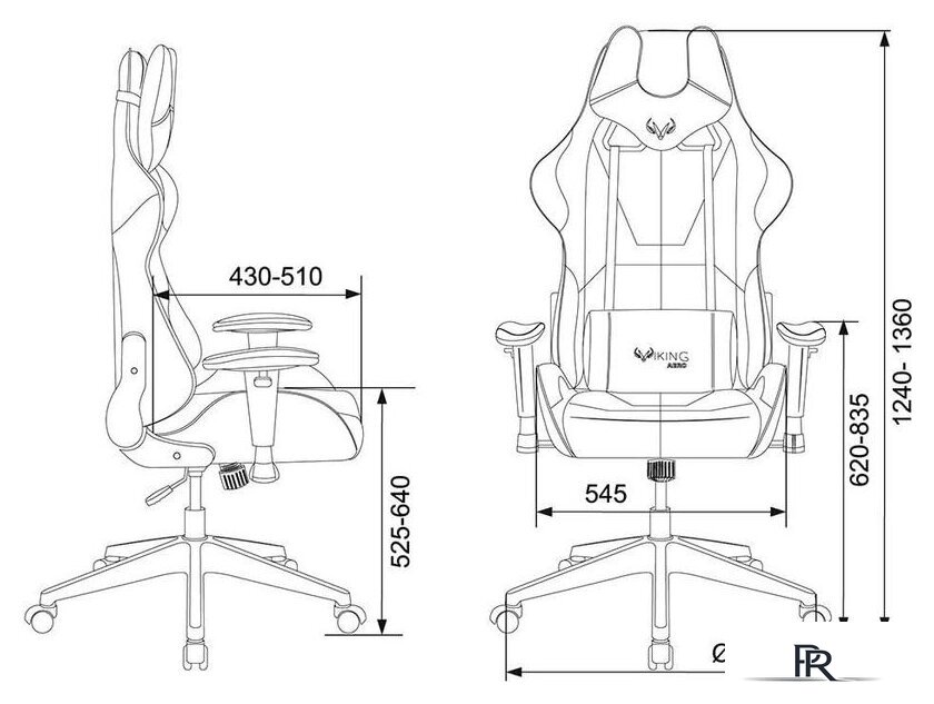 Игровое (геймерское) кресло Zombie Viking 5 Aero Edition (черный) - Изображение №16 — Интернет-магазин ПроЗаказ