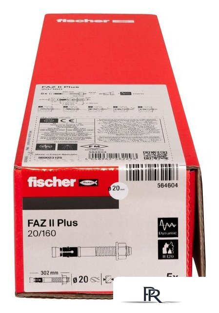 Анкерный болт Fischer FAZ II Plus 20/160 ZP 564604 (5 шт) - Изображение №3 — Интернет-магазин ПроЗаказ