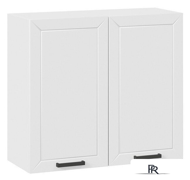 Шкаф навесной Трия Лорас 1В8 (белый/холст белый) - Изображение №1 — Интернет-магазин ПроЗаказ