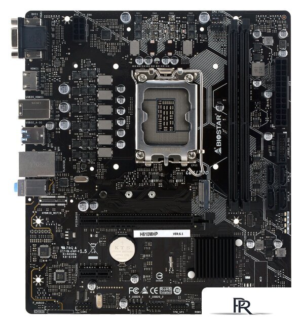 Материнская плата BIOSTAR H610MH Ver. 6.1 - Изображение №1 — Интернет-магазин ПроЗаказ