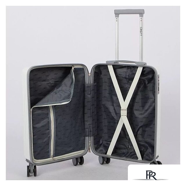 Чемодан-спиннер Grott 340-614/5-20 (белый) - Изображение №5 — Интернет-магазин ПроЗаказ