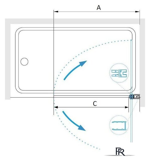 Стеклянная шторка для ванны RGW SC-109 700 411110907-11 - Изображение №4 — Интернет-магазин ПроЗаказ