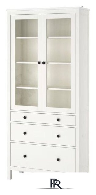 Шкаф-витрина ММЦ Кантри 23 (белый лак) - Изображение №2 — Интернет-магазин ПроЗаказ