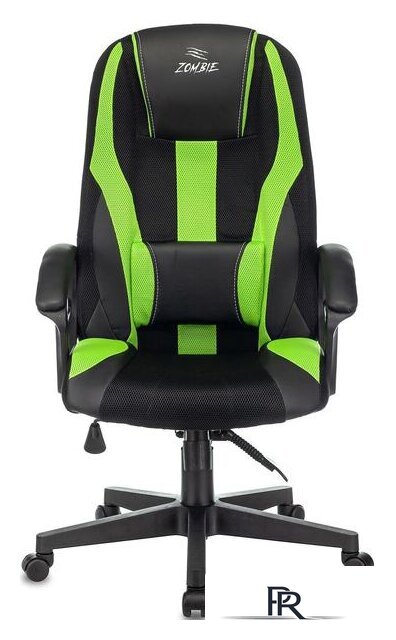 Игровое (геймерское) кресло Zombie 9 (черный/салатовый) - Изображение №2 — Интернет-магазин ПроЗаказ