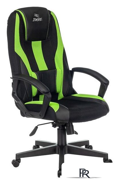 Игровое (геймерское) кресло Zombie 9 (черный/салатовый) - Изображение №1 — Интернет-магазин ПроЗаказ