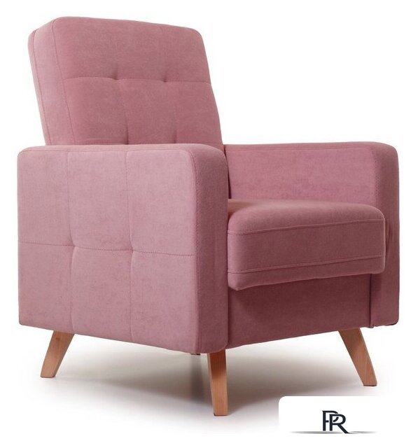 Интерьерное кресло Krones Тесей (велюр пыльной розы) - Изображение №2 — Интернет-магазин ПроЗаказ