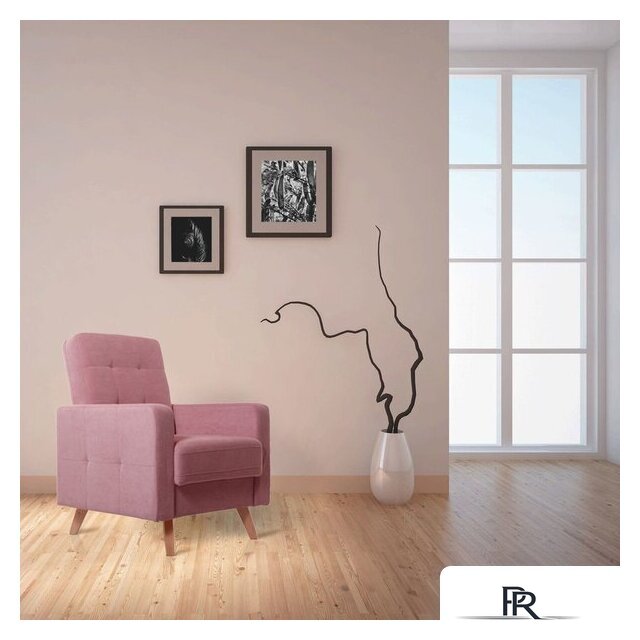 Интерьерное кресло Krones Тесей (велюр пыльной розы) - Изображение №5 — Интернет-магазин ПроЗаказ