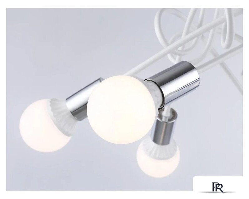 Люстра средней высоты Ambrella light Traditional TR80417/5 WH/CH (белый/хром ) - Изображение №5 — Интернет-магазин ПроЗаказ