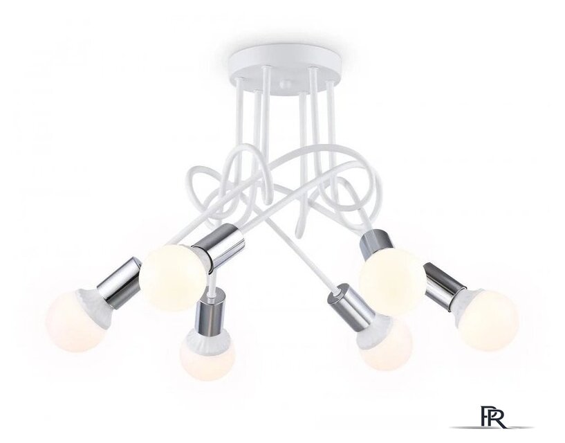 Люстра средней высоты Ambrella light Traditional TR80417/5 WH/CH (белый/хром ) - Изображение №6 — Интернет-магазин ПроЗаказ