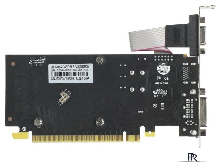 Видеокарта AFOX GeForce GT 610 2GB DDR3 AF610-2048D3L5-V3 - Изображение №4 — Интернет-магазин ПроЗаказ