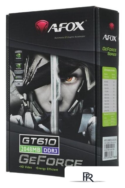 Видеокарта AFOX GeForce GT 610 2GB DDR3 AF610-2048D3L5-V3 - Изображение №6 — Интернет-магазин ПроЗаказ