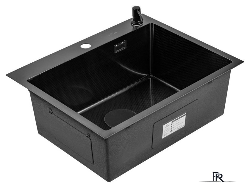 Кухонная мойка Roxen Snake 560220-60-BS PVD графит/текстурная поверхность (с коландером и дозатором) - Изображение №9 — Интернет-магазин ПроЗаказ
