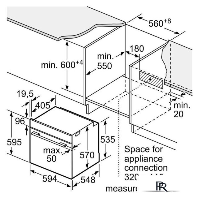 Электрический духовой шкаф Bosch Serie 6 HJG852YS0 - Изображение №4 — Интернет-магазин ПроЗаказ