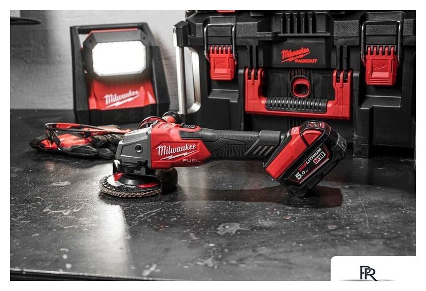 Угловая шлифмашина Milwaukee M18 FSAG125XB-502X Fuel 4933478430 (с 2-мя АКБ) - Изображение №4 — Интернет-магазин ПроЗаказ