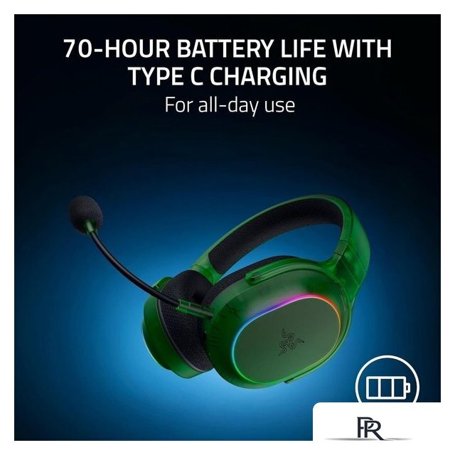 Наушники Razer Barracuda X Chroma (зеленый) - Изображение №9 — Интернет-магазин ПроЗаказ