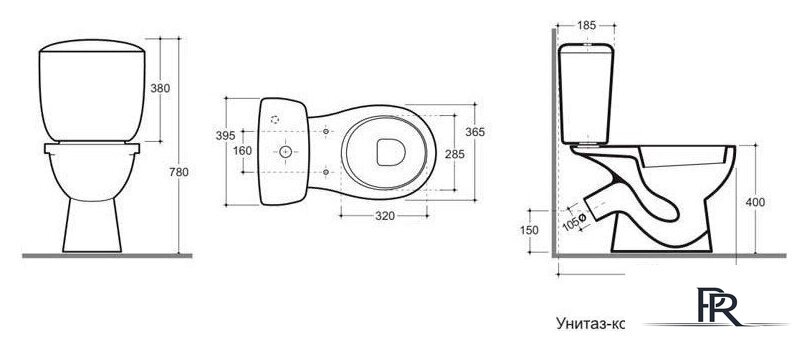 Унитаз напольный Керамин Фест МС Инкоэр-Б1 (белый, с мягким сиденьем) - Изображение №3 — Интернет-магазин ПроЗаказ