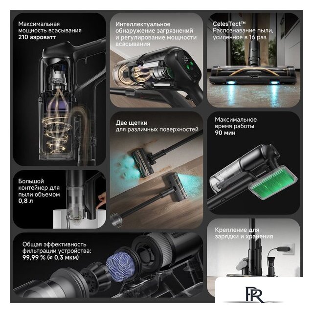 Пылесос Dreame Cordless Vacuum Cleaner Z20 Essential VZV24A (евровилка) - Изображение №6 — Интернет-магазин ПроЗаказ