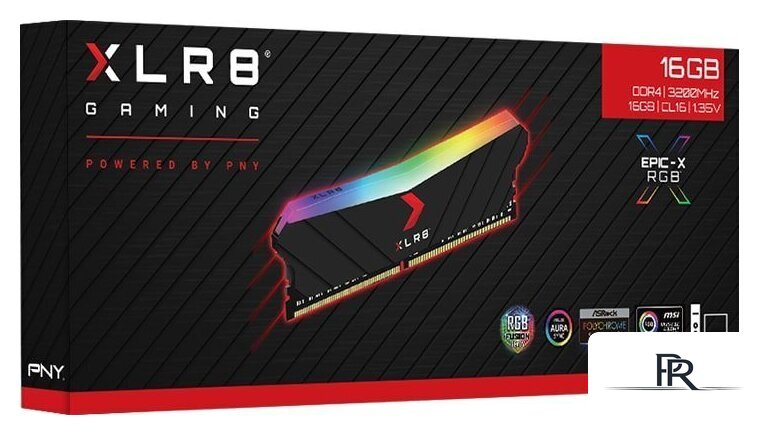 Оперативная память PNY XLR8 Gaming Epic-X RGB 16GB DDR4 PC4-25600 MD16GD4320016XRGB - Изображение №5 — Интернет-магазин ПроЗаказ