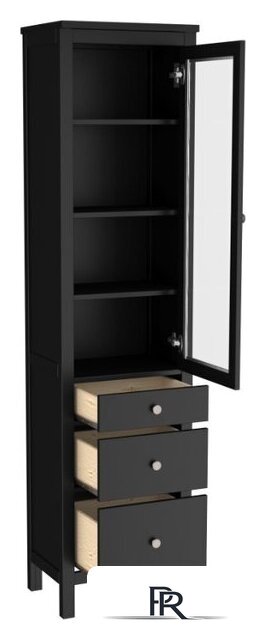 Шкаф-витрина ММЦ Кантри 13 (блэк) - Изображение №2 — Интернет-магазин ПроЗаказ
