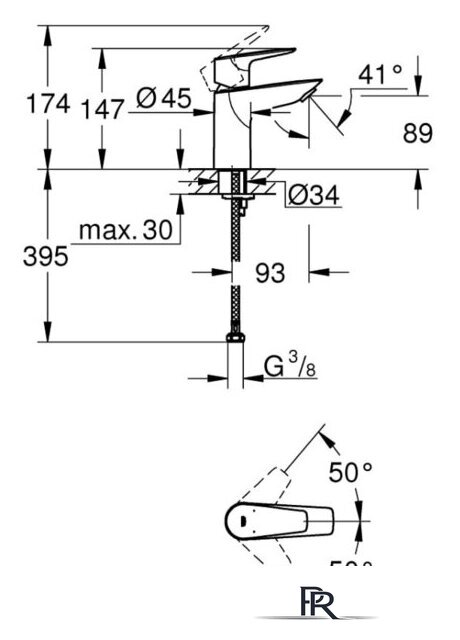 Смеситель Grohe Bauedge 23330001 - Изображение №5 — Интернет-магазин ПроЗаказ