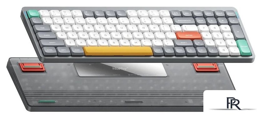 Клавиатура NuPhy Air96 V2 Lunar Gray (NuPhy Low Profile Cowberry) - Изображение №3 — Интернет-магазин ПроЗаказ