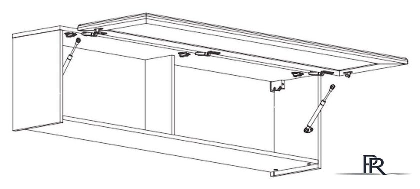 Шкаф-витрина Black Red White Stylius B169-SFW1W (лиственница сибирская) - Изображение №3 — Интернет-магазин ПроЗаказ