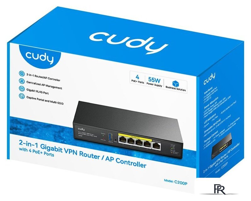 Маршрутизатор Cudy C200P 1.0 - Изображение №2 — Интернет-магазин ПроЗаказ