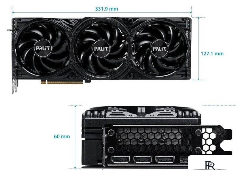 Видеокарта Palit GeForce RTX 5080 GamingPro OC V1 NE75080S19T2-GB2031Y - Изображение №10 — Интернет-магазин ПроЗаказ