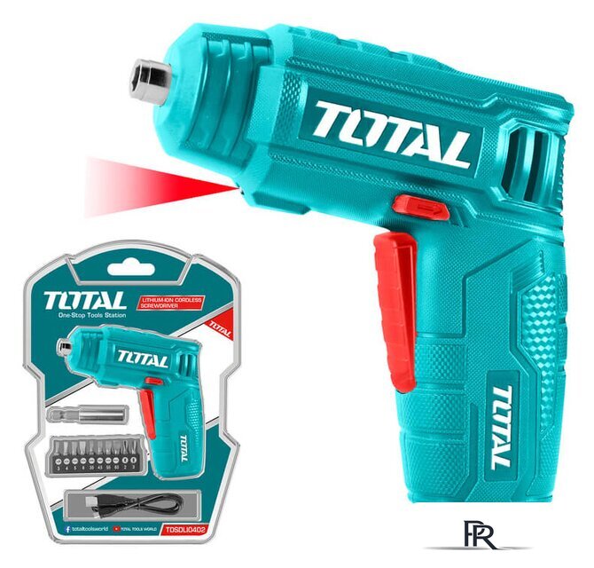 Электроотвертка Total TSDLI0402 (набор оснастки) - Изображение №1 — Интернет-магазин ПроЗаказ