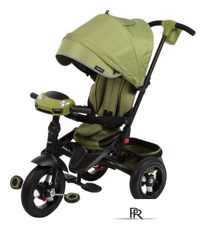Детский велосипед Moby Kids Leader 360° 12x10 AIR (оливковый) - Изображение №1 — Интернет-магазин ПроЗаказ