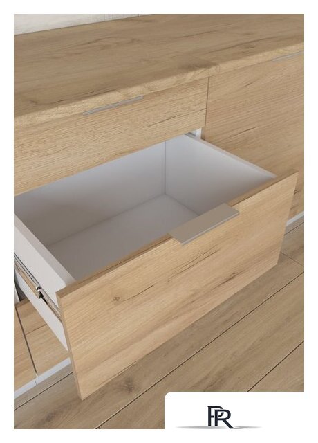 Готовая кухня Интермебель Микс Топ-7 2.2м (белый премиум/дуб крафт золотой/мрамор лацио белый) - Изображение №4 — Интернет-магазин ПроЗаказ