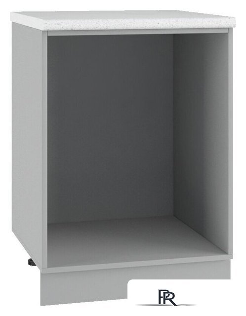 Шкаф напольный ДСВ Тренто СК2 600 (серый/белый) - Изображение №3 — Интернет-магазин ПроЗаказ