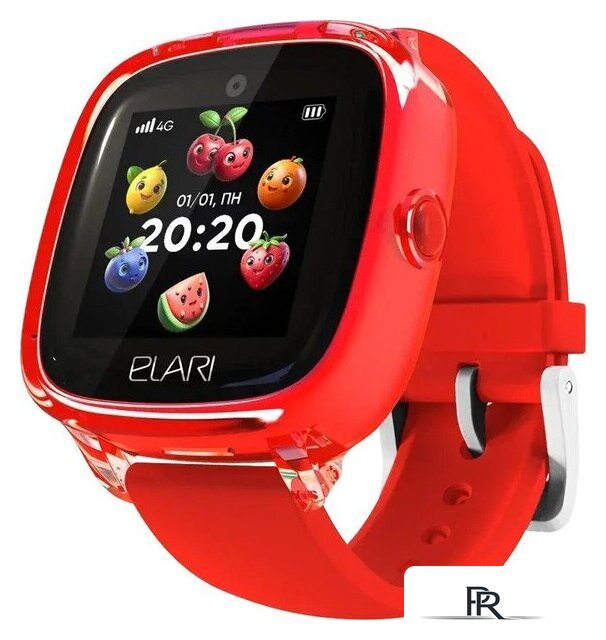 Детские умные часы Elari KidPhone Fresh 4G (красный) - Изображение №1 — Интернет-магазин ПроЗаказ